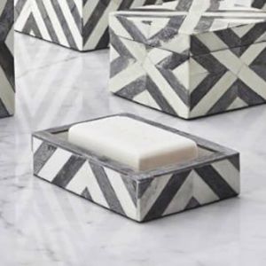 Kassatex Geometric Bristol Soap Dish/Tray